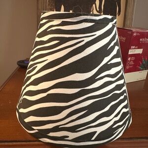 Zebra print lampshade